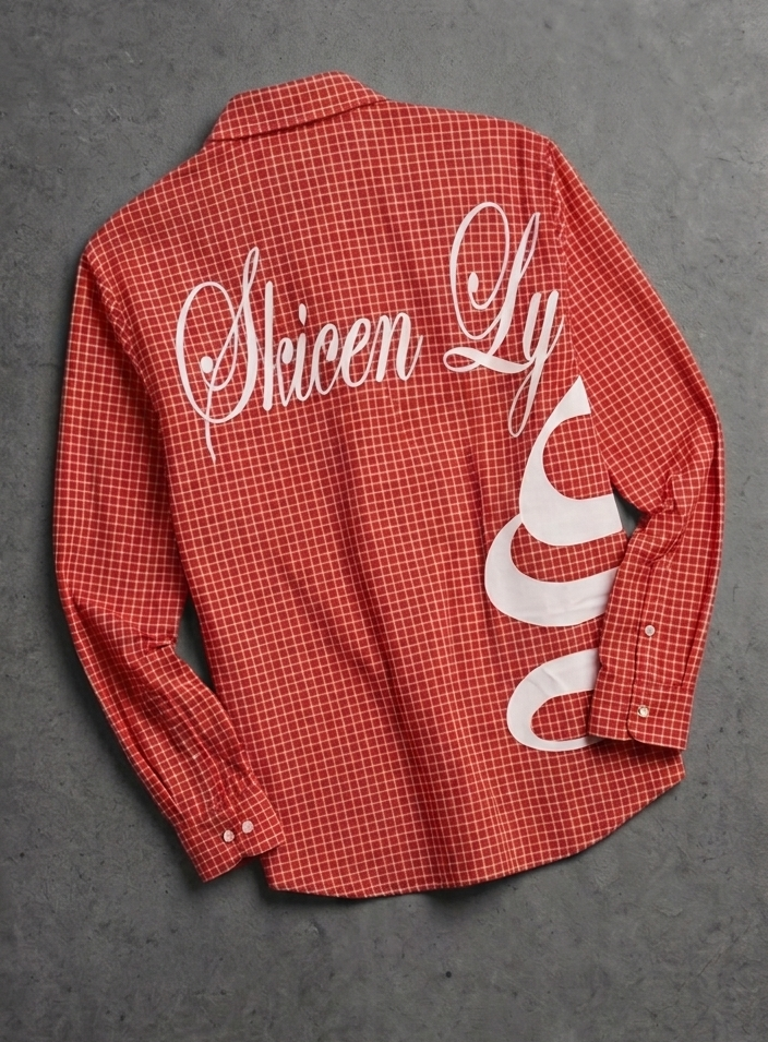Skeen Club Red Checkered Long-Sleeve Shirt